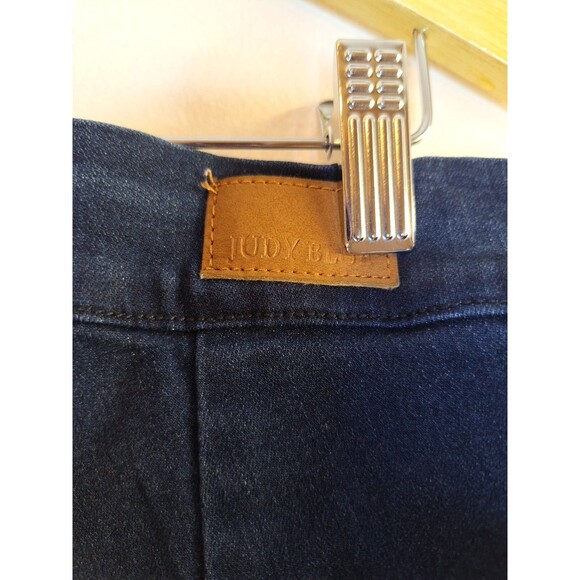 JUDY BLUE Super Flare Fit Denim Capri Jeans Plus Sz 14W Festival Bohemian Hippie - Picture 7 of 9